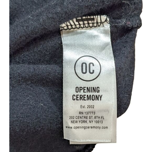 Opening Ceremony Women's Black Front Laced Collared Sweater Size S/P - Picture 6 of 8